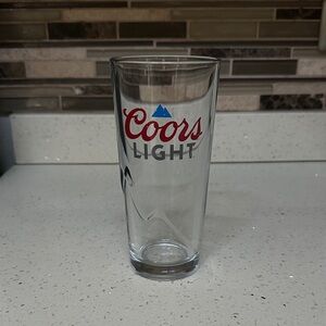 Coors Light Tall Beer Glass Like New